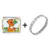Gold Plated St Patrick's Day Theme Photo Italian Charm With  ... 