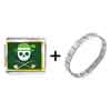 Gold Plated St Patrick's Day Theme Photo Italian Charm With  ... 