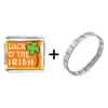 Gold Plated St Patrick's Day Theme Photo Italian Charm With  ... 