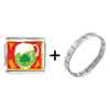 Gold Plated St Patrick's Day Theme Photo Italian Charm With  ... 