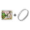 Gold Plated St Patrick's Day Theme Photo Italian Charm With  ... 