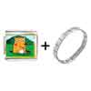 Gold Plated Cartoon Theme Photo Italian Charm, Groundhog Day  ... 