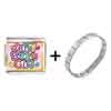 Gold Plated Cartoon Theme Photo Italian Charm, Jelly Bean  ... 