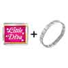  Gold   Plated  Cartoon Theme Photo Italian Charm Little Diva  ... 