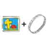 "gold Plated Cartoon Theme Photo Italian Charm Yellow Easter Bracelet