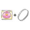  Gold   Plated  Cartoon Theme Photo Italian Charm Little Princess  ... 