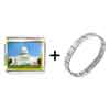Gold Plated Travel Washington Dc Photo  Italian  Charm  ... 