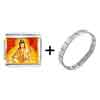  Gold  Plated Religion Buddha Photo Italian  Charm   Bracelets   ... 