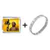  Gold  Plated Religion Holy Buddha Photo Italian  Charm   ... 