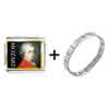  Gold  Plated Music Mozart Photo Italian  Charm   Bracelets   ... 