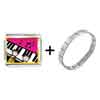 Gold Plated Music  Piano  Playing Photo Italian Charm Bracelets  ... 