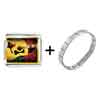  Gold   Plated  Music Theme Guitar Singer Photo Italian Charm  ... 