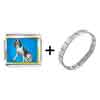  Gold  Plated Animal Theme Dog Photo Italian  Charm   Bracelets   ... 