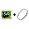  Gold  Plated Wildlife Skunk Photo Italian  Charm   Bracelets   ... 