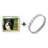 Gold Plated  Travel  Australian Shepherd Photo Italian Charm  ... 