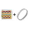 Gold Plated Artwork  Exotic  Tile  Photo  Italian Charm Bracelets  ... 