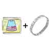  Gold  Plated Hobbies Doll Dress Photo Italian  Charm   Bracelets   ... 