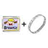  Gold  Plated Fictional Character Brownie Photo Italian  Charm   ... 