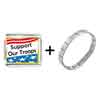  Support   Our   Troops  Photo Italian Charm Combination Bracelet
