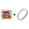 Cute  Husband  And Wife Bears Photo Italian Charm Bracelet