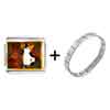 Color  Kitten  Photo Italian Charm Bracelet