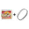  Hand   Painted  Photo Italian Charm Bracelet