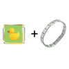  Rubber  Duckie Italian Charm Bracelet