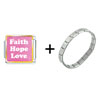  Faith   Hope  Love Italian Charm Bracelet FBT_VPH346_STARTER