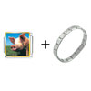 Piggy Face Italian Charm Bracelet