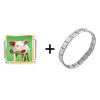 Smoking  Pig   Italian   Charm  Bracelet