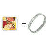  Cat  Bouquet Italian  Charm  Bracelet