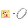  Bikini  On Beach Sand Italian Charm Bracelet