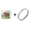  Tropical  Martini Italian Charm Bracelet