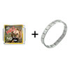 Oh Hell No  Lion   Italian   Charm  Bracelet