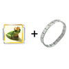  Frog   Prince  Combination Italian Charm Bracelet