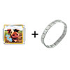 Smile  Pig   Italian   Charm  Bracelet