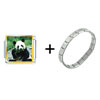  Panda   Bear  Italian Charm Bracelet FBT_VPH715_STARTER