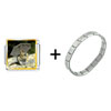 Squirrel With Little Umbrella Combination Italian Charm Bracelet