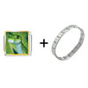 Green  Snake   Italian   Charm  Bracelet