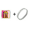 Rock 'n' Roll Jukebox Combination Italian Charm Bracelet
