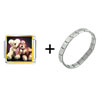  Teddy  Bear Story Time Italian Charm Bracelet