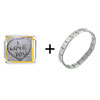 Love  Sand  Combination Italian Charm Bracelet