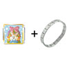 Easter Basket &amp;  Bunny   Italian  Charm Bracelet
