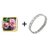 Dusty Pink  Roses  Combination Italian Charm Bracelet
