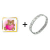 Teddy  Bear  With Heart Italian Charm Bracelet  ... 