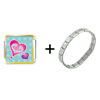 Painted Hearts Combination Italian Charm Bracelet