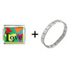 Hearts Of  Love   Italian   Charm  Bracelet
