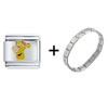 Tigger Face Italian Charm  Bracelet 