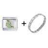 Gold Genie Combination Italian  Charm  Bracelet