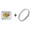  Gold  Simba Italian Charm Bracelet